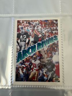 1991 Upper Deck Arch Rivals NFL Football Card