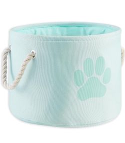 Aqua Pet Paw Print Collapsible Storage Bin