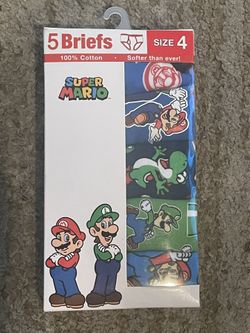 Boys Briefs - Super Mario - Size 4w