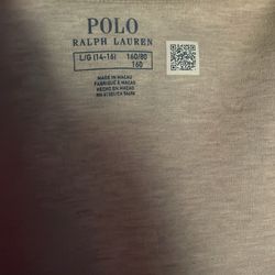 Grey Polo Ralph Lauren Zip Up Size: 14-16