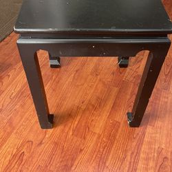 black side table
