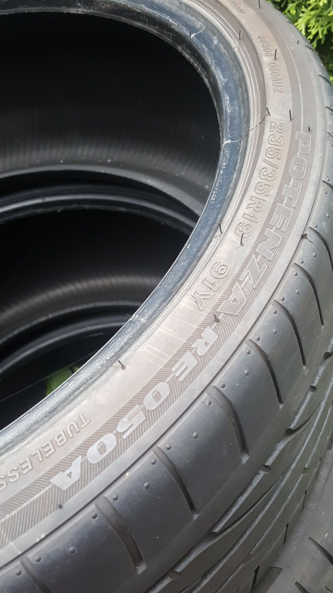 Single Tire 235/35/R19 91Y Bridgestone Potenza