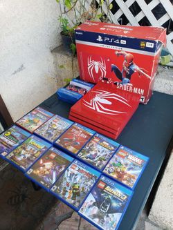 Red PS4 Pro Playstation 4 Limited Edition Spider man Ebay Has it for $1200!. Mine come with 2 Controls & 1 Spider Man Game $550. $100! For 7 Games or