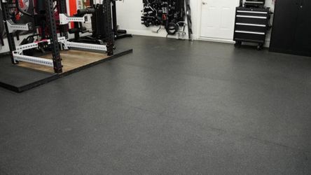 Home Gym Flooring - Rare Color Pattern - 8mm Commercial Rubber