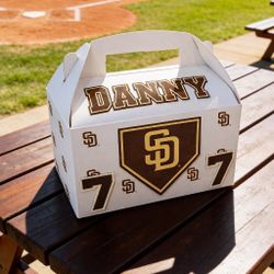 SD Padres Birthday Favor Boxes
