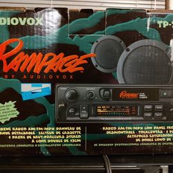 Audiovox Cassette Deck with door speakers 