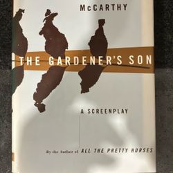 Cormac McCarthy The Gardener’s Son Screenplay Rare!