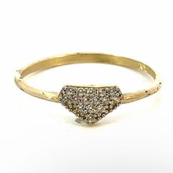 Woman’s Ladies 10k Yellow Gold CZ Cubic Zirconia Diamond Shape Band Ring Size 7 GP3116208