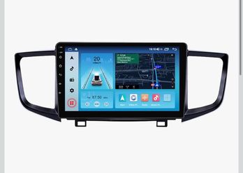 2016-2019 Honda Pilot Radio Upgrade with Carplay & Android Auto 8-Core 4G RAM + 64G ROMCar Stereo 10-Inches QLED Touch Screen Head Unit with GPS Navig