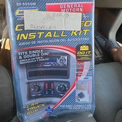 Single/ double din car stereo installation kit