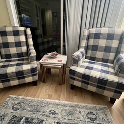 Two accent chairs