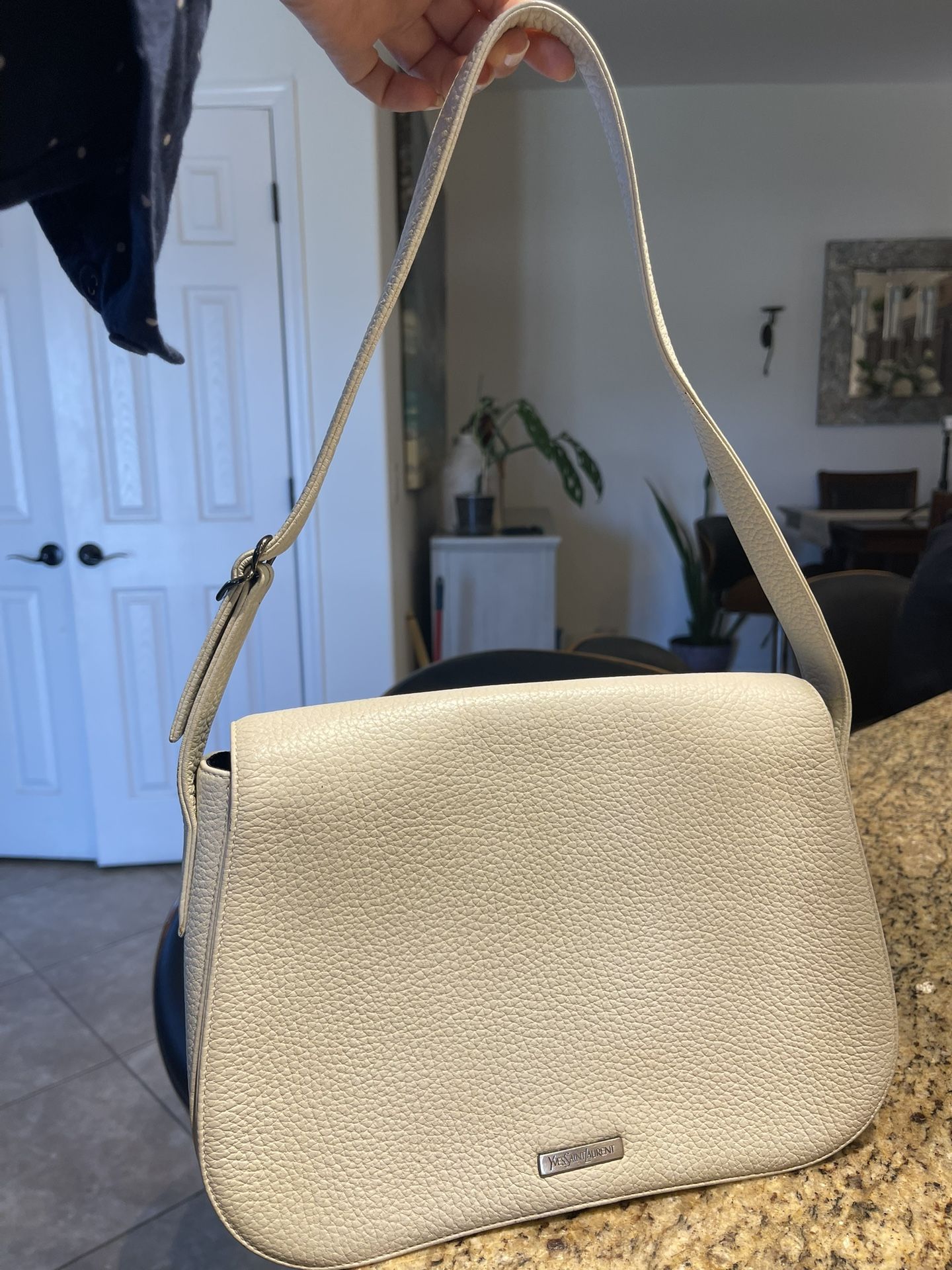 YSL Vintage Leather Shoulder Strap