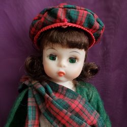 8" Vintage 80s Madame Alexander Scottish Girl Hard Plastic Doll Scotland V