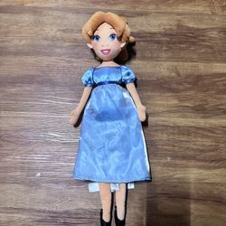 RARE 21" Disney Store Wendy Darling Plush Doll Toy Stuffed Animal Plushie Vintag