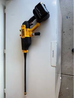 Dealt pressure washer no battery