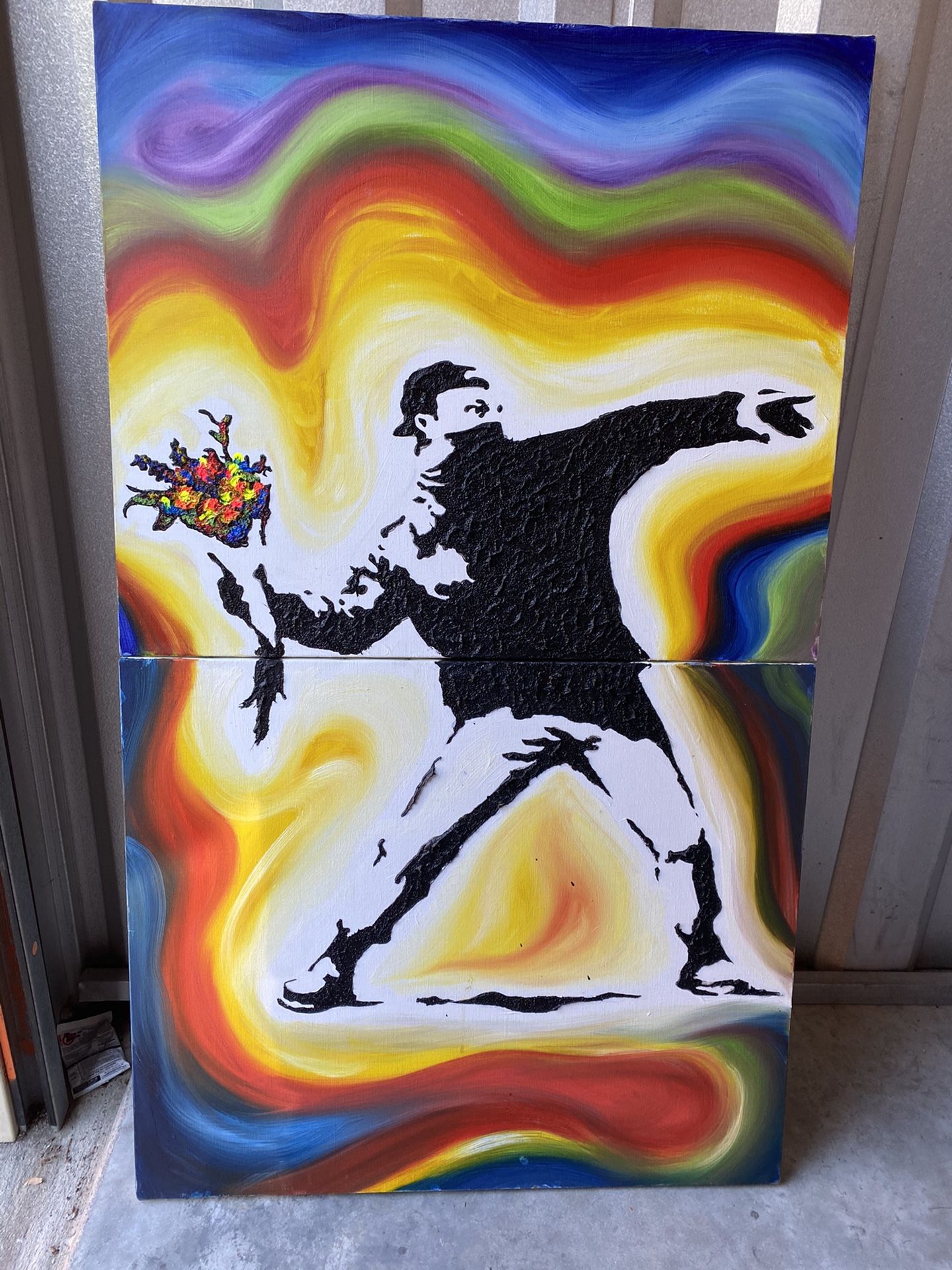 Banksy Rage The Flower Thrower Remix