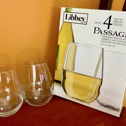 STEMLESS WINE GLASSES, GREAT GIFT (SALE)