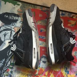 Size 8.5 - Jordan 4 Retro SE Mid Black Canvas