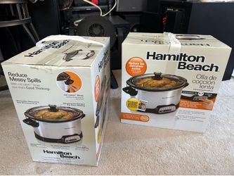 Moving sale brand new Hamilton beach stainless slow cooker