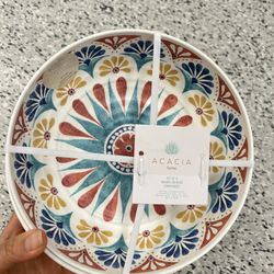 NWT acacia  Multicolor bowl 4pcs set