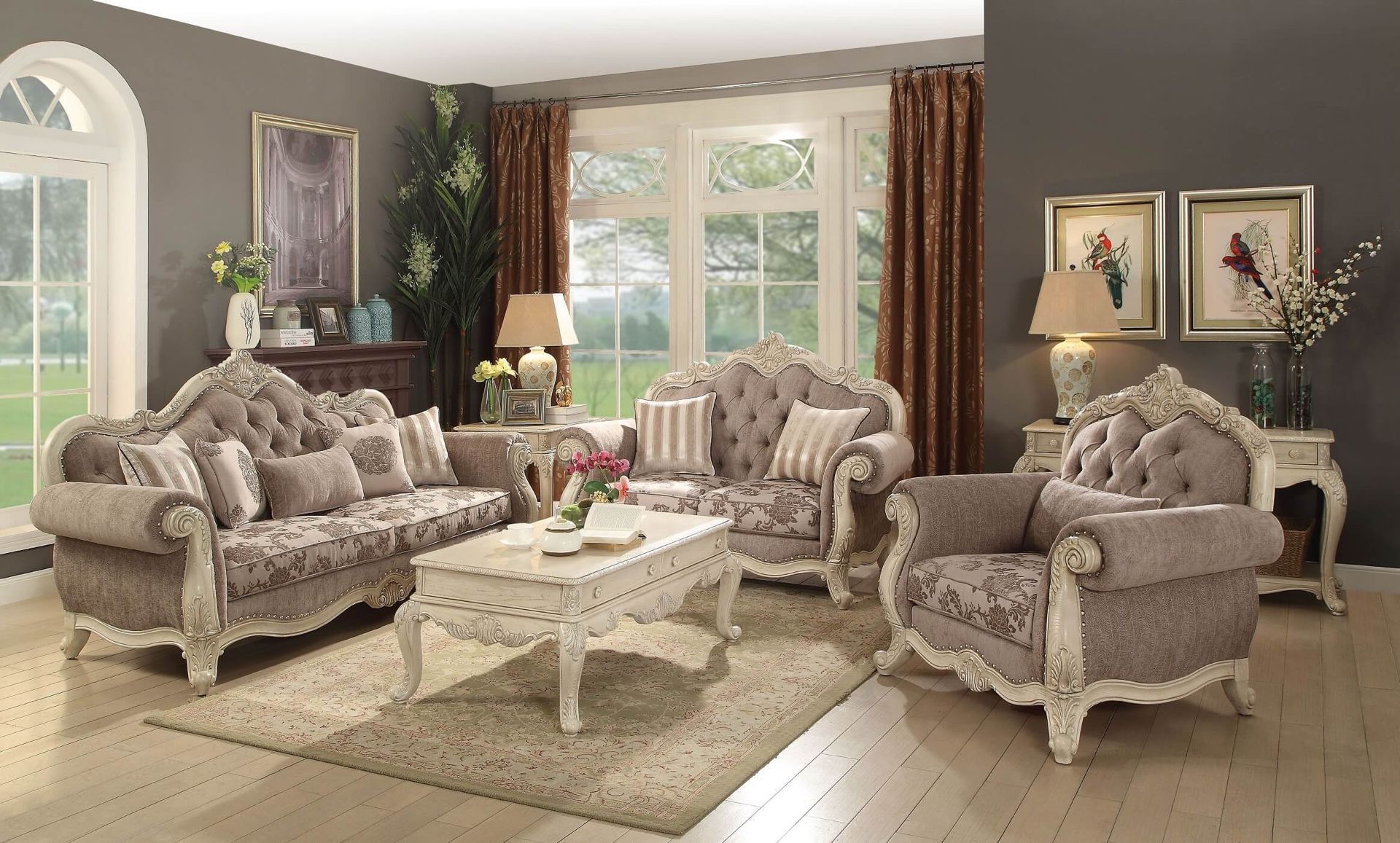 Beautiful Sofa and Loveseat- Sala de 2pc Hermosa @Elegant Furniture