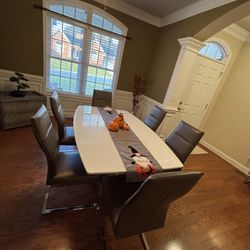 Washington Square White Dining Table