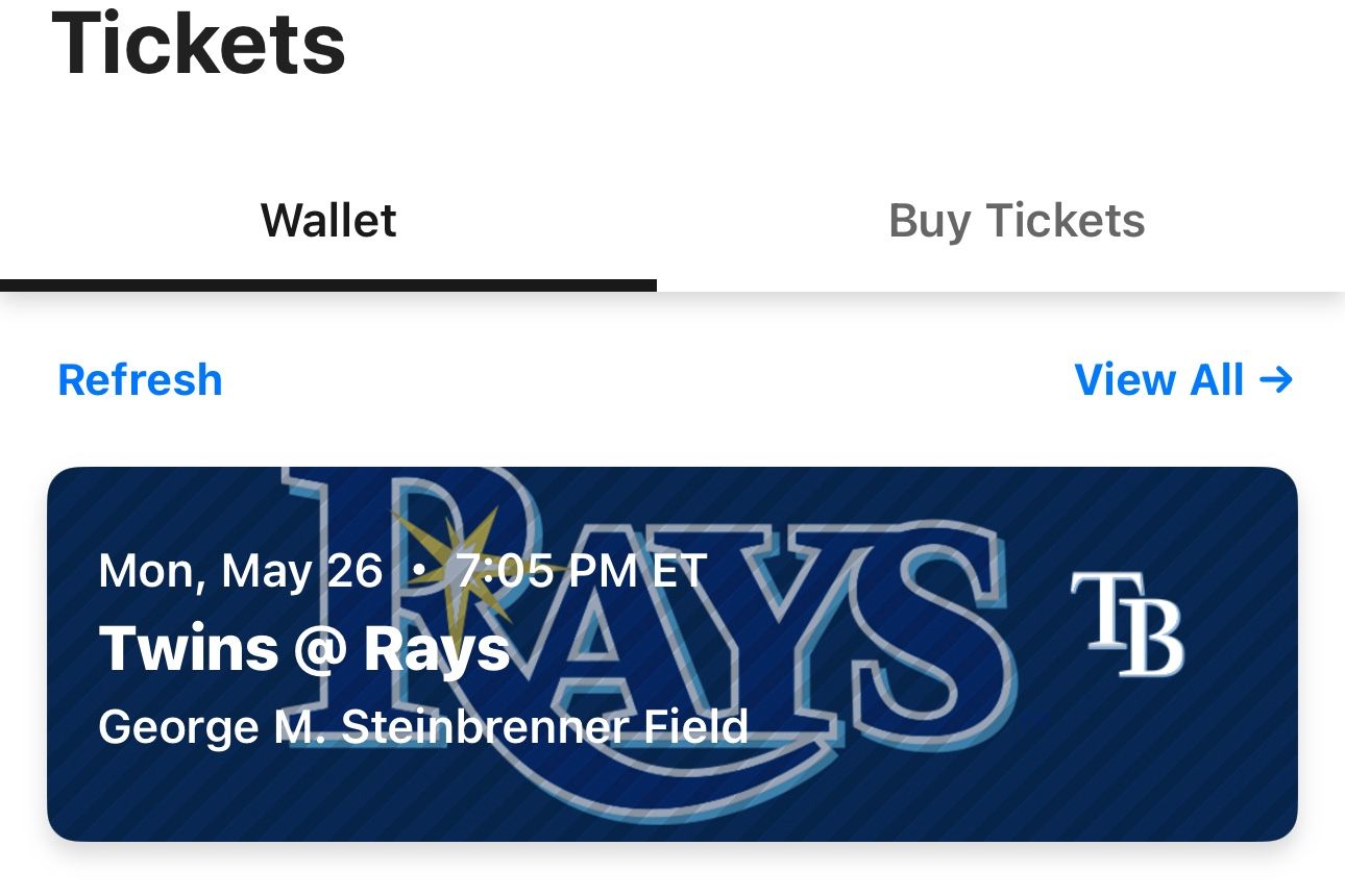 RAYS TICKETS