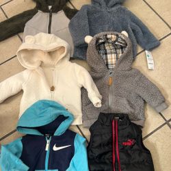 Baby Boy Clothes Size 3-6 Mos Jacket Bundle (7pcs)