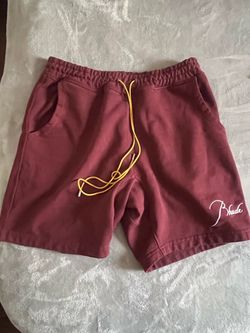Rhude Burgundy Sweat Shorts