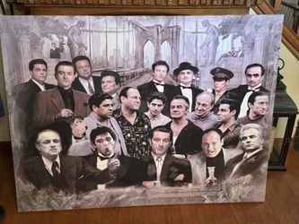 Classic Mobsters, Gangsters Canvas Picture Big 4’x3’