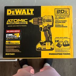 Dewalt Atomic Series 20v Brushless Drill