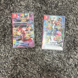 Switch Game Bundle – Mario Kart 8 Deluxe & Super Smash Bros Ultimate (2 Games Only)