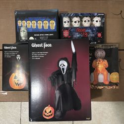 Spirit Halloween Inflatable Bundle And Other Halloween Decorations - Horror Bundle 