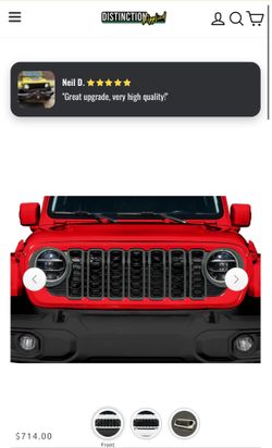OEM MOPAR JEEP WRANGLER & GLADIATOR FRONT GRILLE