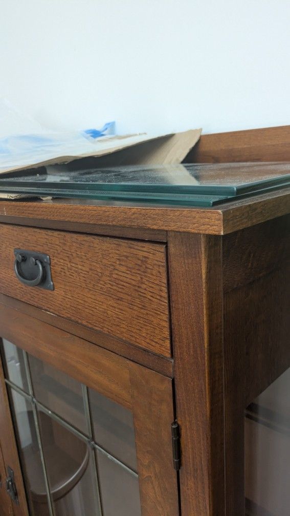 Basset Wood Display Cabinet
