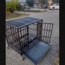 Jaula Mediana Es Hierro Fuerte Medidas 36 Largo  25 Ancho 