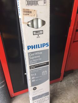 PHILLIPS 40-Watt 48-in Medium Bi-pin (T12) 4100 K Cool White Fluorescent Light Bulb (8 pack)