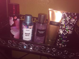 Lotion perfume body spray Victoria secret bath and body works