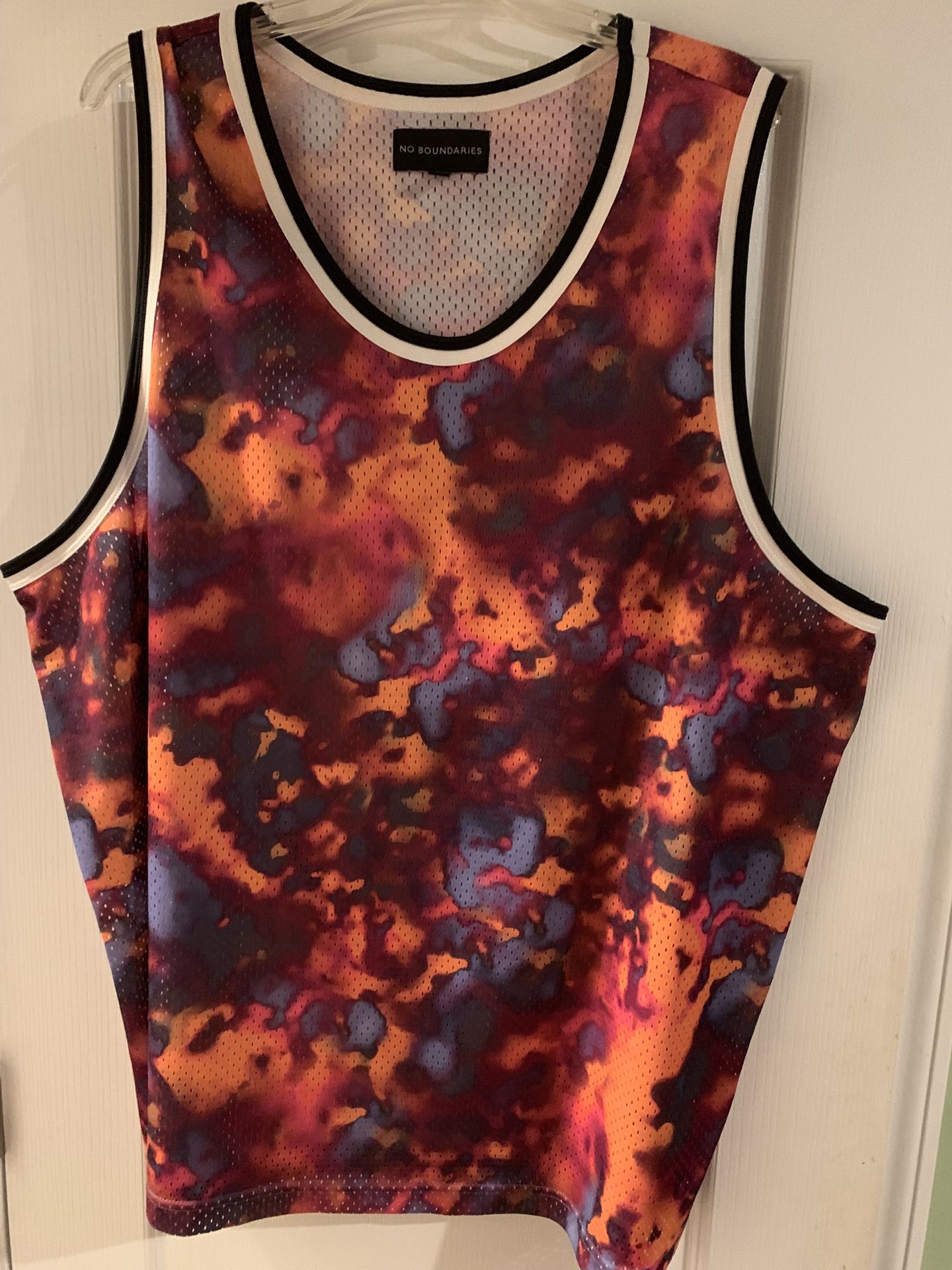Men’s No Boundries Brand Tank Shirt, Size 3 X, Wide Arm Openings For Workouts, Has Small Vents In Fabric For Breathability, Soft Fabric