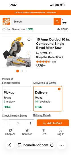 15 Amp Corded 10 in. Compound Single Bevel Miter Saw