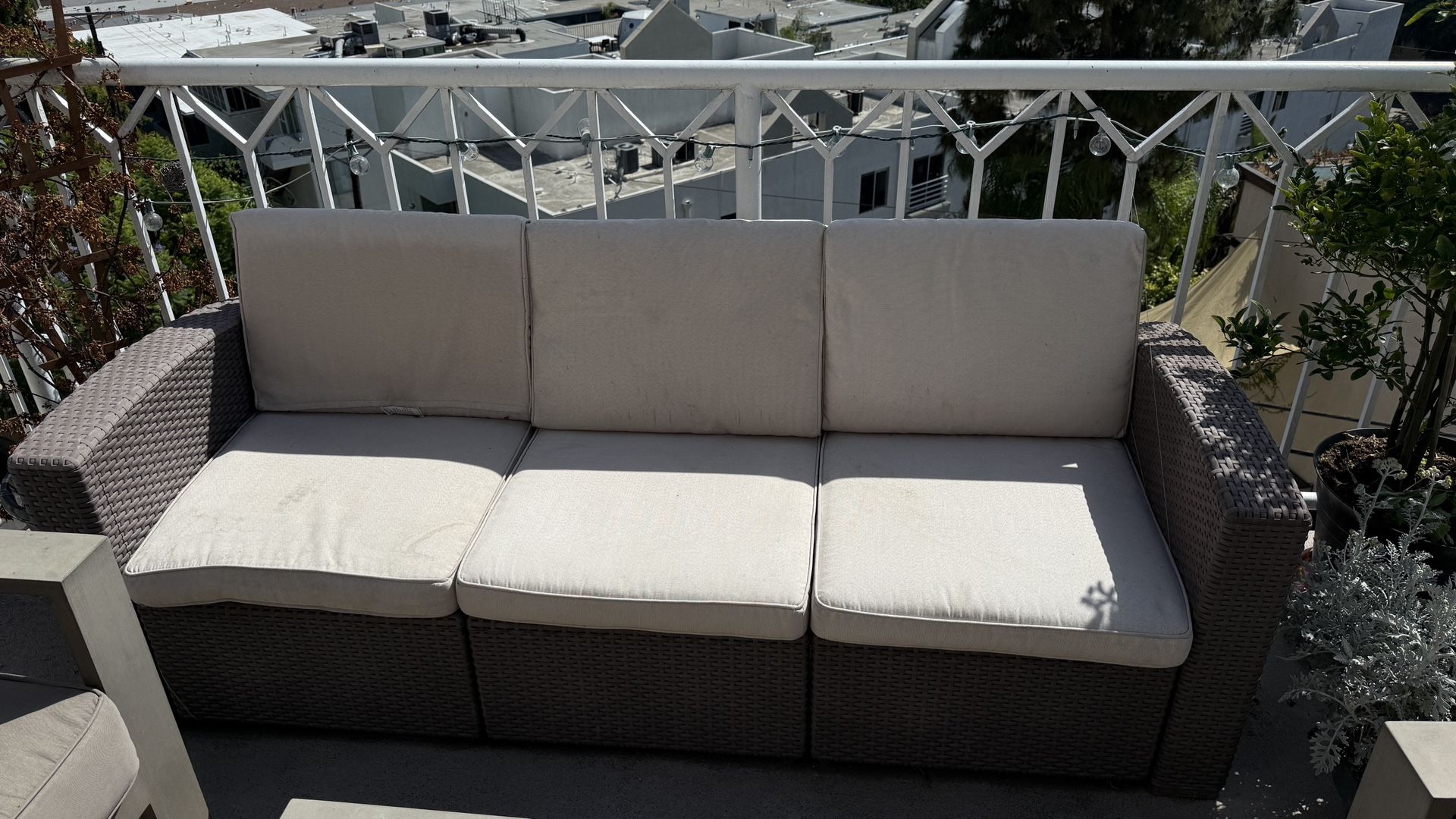 Patio Set - Couch, One Chair And A Coffee Table