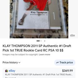 Klay Thompson Psa9