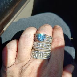 3 Band Engagement Set. 4 Ct