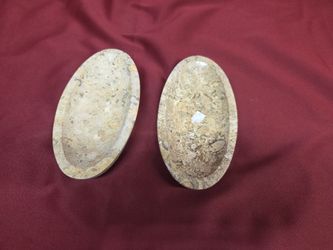 Soap Dish 7 Inch - Fossil Stone (2 Pieces)