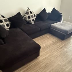 Black & Grey Sectional Couches