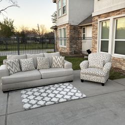 Sofa & Accent Chair Couch Set