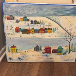 Little People Oil Painting 