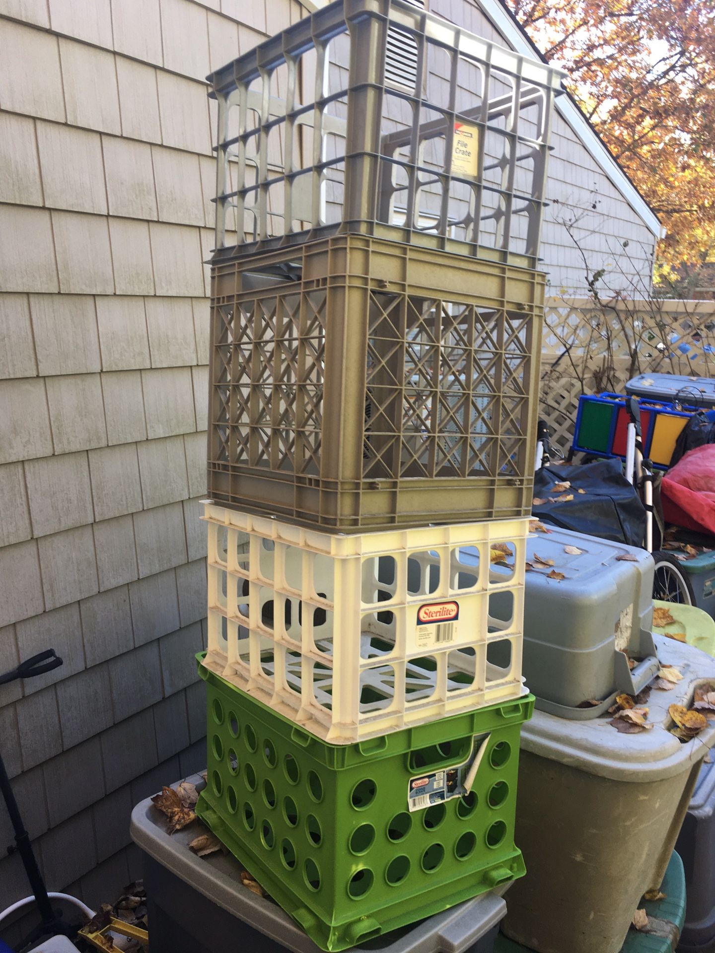 For milk crates All For only $35 firm