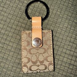 New - Vintage Coach Mini Signature Picture Charm Keychain