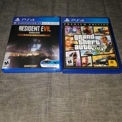 PS4 GAMES..JUST BOUGHT THEM NOT MY STYLE..ASKING 25 EACH OR BOTH FOR 40 DOLLARS...SE HABLA ESPANOL..CHECK OUT MY PAGE FOR MORE GREAT STUFF 👍..